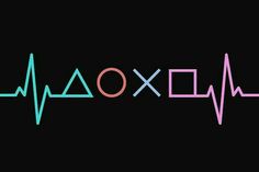 an xoxo line with the letter x in it's center and two different colors