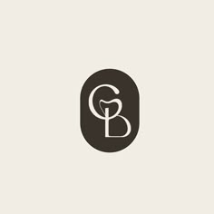 a black and white logo with the letter b in it's center, on a beige background