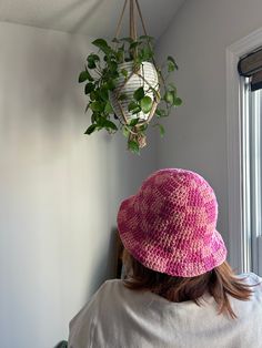 * Handmade crochet bucket hat, made with 100% cotton yarn for the best quality and easy to     wash. * Made custom within 1-2 weeks of purchase or sooner depending on materials.   * Unisex styles that offer a variety of different colour options and designs that appeal to     everyones interests and look great with every outfit! * Standard sizing, ranging from 54-56 cm. Adjustable if needed!  * Amazing for all year round for sun protection!  * Offer a variety of different colour combinations! Opt Adjustable Pink Cotton Crochet Hat, Cotton Crochet Hat With Curved Brim, Pink Cotton Crochet Beach Hat, One Size Cotton Crochet Hat With Curved Brim, Knitted Brimmed Cotton Sun Hat, Brimmed Cotton Knitted Sun Hat, Pink Cotton Crochet Bucket Hat, Crochet Cotton Bucket Hat, One Size Fits Most, Hand-knitted Cotton Brimmed Hat