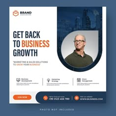 a flyer for a business growth company