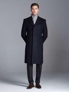 Overcoat Men, Mens Overcoat, Preppy Men, Mens Casual Dress Outfits, Fashion Suits For Men, Savile Row, Mens Lifestyle