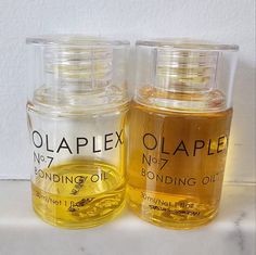 Olaplex Bonding Oil No 7 1 Brand New, Unused Bottle And 1 With 1/3 Remaining Olaplex Oil, Olaplex Bonding Oil, Bonding Oil, Mask, Brand New, Yellow, Hair, Color