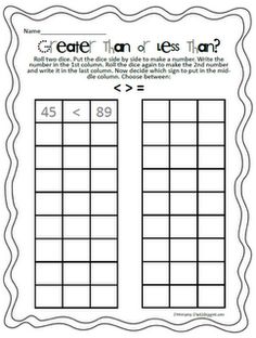 a printable worksheet for the number line