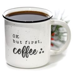 PRICES MAY VARY. Add humor to your kitchen or office space with our Ok But First Coffee ceramic mug and bring happiness to everyone who sees it This microwave safe cute funny coffee mug are made of high quality ceramic that does not easily break or damage Our ceramic coffee mug highlights a bright color speckled look and black halo edge, ideal for your coffee, tea, or any beverage With lots of designs to choose from, our funny coffee mugs are great gift items for family and friends that fit any occasion Designed in the USA for superior quality; our ceramic funny coffee cups are handmade with the highest quality and safest materials Our MAINEVENT Ok But First Coffee Ceramic Campfire Coffee Mug is great for: coffee mugs sayings, funny coffee cups, funny coffee mug, cute funny coffee mug, cof Coffee Mugs For Men, Campfire Coffee, Ok But First Coffee, Cool Coffee Mugs, Coffee Ceramic, Coffee Mug Quotes, Add Humor, Cool Coffee, Funny Coffee Cups