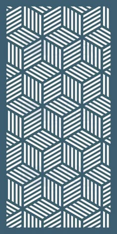 an abstract geometric pattern in blue and white