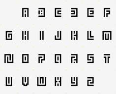 some type of font that has been designed to look like it is made out of squares