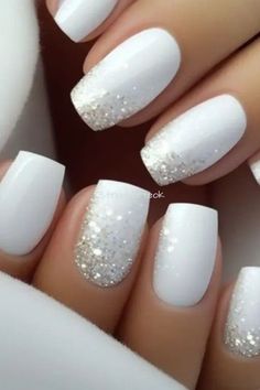 Trendy Glitter Nails, Summer Glitter Nails, Glitter Spring Nails, Glitter Nails Diy, Summer Manicure, Starry Nights, Glitter Nail Polish, Loose Glitter, Easter Nails