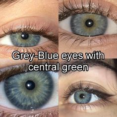 Blue Eye Reference Photo, Makeup Looks For Blue Green Eyes, Blue Hazel Eyes Aesthetic, Blue Eyes With Green In The Middle, People With Pretty Eyes, Sea Blue Eyes Aesthetic, Blue Green Gray Eyes, Natural Grey Eyes, Blue Eyes With Yellow Center