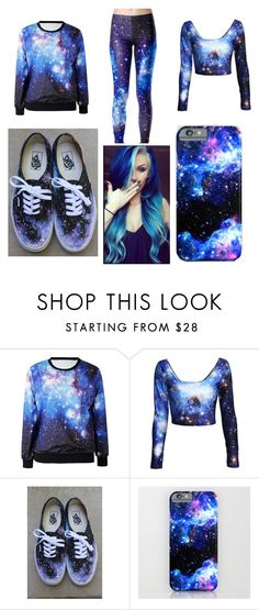 "Galaxy" by fashforfunfff ❤ liked on Polyvore featuring Vans Metalhead Fashion, Galaxy Shoes, Galaxy Vans, Galaxy Dress, Swag Outfits For Girls, Emo Outfits