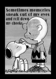 a cartoon drawing of a man giving a dog a kiss on the cheek with words written below it