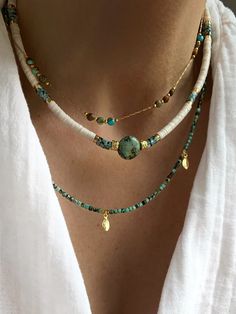 ALENA African Vinyl and African Turquoise Necklace Gift Jewelry Surf Heishi Fine Stones Lithotherapy - Etsy African Turquoise Necklace, Heishi Jewelry Necklace, African Jewelry Necklaces, African Necklaces, Heishi Jewelry, Surf Jewelry, Heishi Necklace, African Necklace, African Turquoise