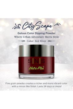 SNS Nail Dip Powder, Gelous Color Dipping Powder - Red Riverâ€?Wine/Burgundy, Cream) - Long-Lasting Dip Nail Color Lasts 14 Days - Low-Odor &amp; No UV Lamp Required - 1 OZ Dip Nail Colors, Dip Nail, Sns Nails, Nail Dip, Dipped Nails, Uv Lamp