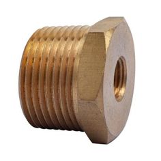 an image of a brass plated hex nut