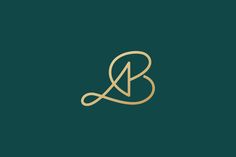 the letter b in gold on a green background