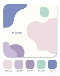 a card with different colors and shapes on it