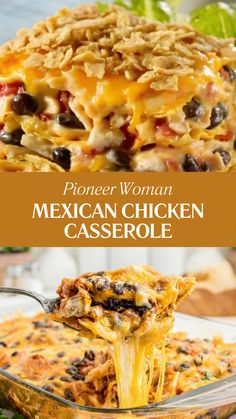 Pioneer Woman Mexican Chicken Casserole Pioneer Woman Nacho Casserole, Rotel Mexican Chicken Casserole, Dinners With Tortilla Chips, Mexican Dinner Ideas With Chicken, Pioneer Woman Chicken Tortilla Casserole, Pioneer Woman Mexican Rice Casserole, Chicken Queso Casserole, Spanish Chicken Casserole, Chicken Tortilla Chips Casserole