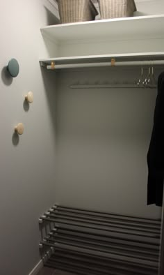 the closet is clean and ready for us to use