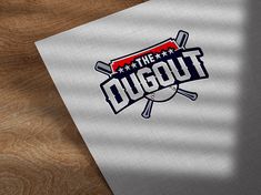 the dugout logo is displayed on a piece of paper