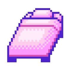 an old - school computer game style pink and purple bottle with sprinkles