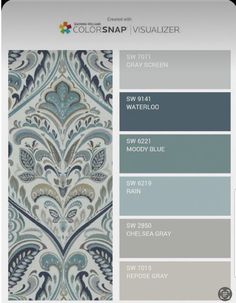 the color scheme for this wallpaper is blue and gray