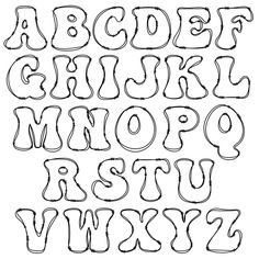 the alphabet is drawn with black ink and it looks like an old fashioned font that has been