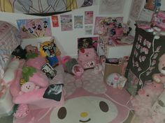 a room filled with lots of stuffed animals and other stuff animal items on the floor