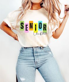 Senior Class Shirts Design 2025, Senior Class Shirts Design, Senior Shirt Designs, Senior Class Shirts, Senior Things, Class Shirts, Class Shirt, Class Of 2025