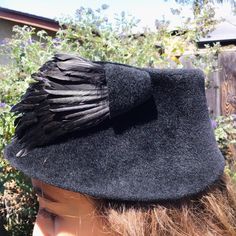 Vintage Veeda Louisa Feather Hat Flapper Black Cap Bucket Velvet Layered Vintage 1940’s-1950’s Estate Excellent Condition Thank You For Stopping By My Poshmark Closet! Please Message Me If You Have Any Questions, I’m Happy To Answer Any You May Have. I Ship The Same/Next Day, As Soon As Payment Is Received Thanks Again, Tiffany @Grateful_times Feather Hat, Black Cap, Accessories Vintage, Vintage Accessories, Vintage Black, Vintage Ladies, Velvet, Women Accessories, Hats