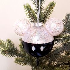 Hallmark Disney Mickey Mouse Icon Glass Ornament Is Shaped Like Mickey's Iconic Ears And Features A Shimmery Pattern On Top With Complementary Color On Bottom. Great Christmas Gift Idea For Fans Of Mickey Mouse And Disney. Approx. Dimensions: 4.84" W X 3.97" H X 3.15" L. *Pictures Are Of Actual Item. Brand New - Only Taken Out Of The Box And Displayed For Photo. Christmas Disney Ears, Mouse Ornaments, Mickey Mouse Ornaments, Mickey Mouse Icon, Mouse Icon, Christmas Mickey, Christmas Disney, Disney Ears, Christmas Ornament Crafts