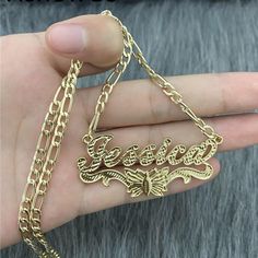 Material: Copper.Color: Gold.Chain Length: 14",16",18",20",22".Process: Gold Plated.Recipient: Women, Mom, Wife, Girl Friend, Children.Product Type: Personalized Jewelry.Gift Type: Necklace.Occasions: Valentine's Day, Mother's Day, Christmas, Birthday, etc.Necklace Type: Name Necklace.Brand: Silviax Jewelry. Quince Necklace Gold Name, Gold Plated Name Necklace, Name Plated Necklace, Gold Chain With Name Pendent, Name Necklace Gold Mexican, Mexican Name Necklace, Gold Name Necklace Latina, Name Plate Necklace Gold, Name Chain Gold Design