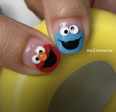 Movie Nail Art, Cookie Monster Nails, Lace Nail Design, April Nails, Lilac Nails