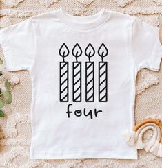 4th Birthday Toddler Shirt, Fourth Birthday Shirt, Four Natural Toddler & Youth Tee, Four Kids Birthday Shirt, Fourth Birthday Natural Tee ♥ Elegant t-shirt with round neckline and short sleeves. The loose fit and softness of the cotton gives you freedom of movement. Extremely soft and comfortable t-shirt made of 100% certified pure organic cotton, the production of which does not pollute the environment. ♥ The items are printed after the payment has been cleared within 1-3 business days, someti Fourth Birthday Shirt, 4th Birthday Boys, Kids Birthday Shirt, Kids Birthday Shirts, Four Kids, Fourth Birthday, Birthday Tshirts, Instagram Tags, Diy Cricut