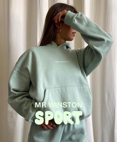 Mr Winston Hoodie "Sage Green" - All items are 100% authenticated and verified by the Sneaker Ranch team. - All items are DS. - Clothing ranges from sizes XXS through to XXL in Men’s. - Fit: unisex & relaxed (we recommend going one size down for a true to size fit). Please allow 24 hours processing time. Mr Winston Hoodie, Mr Winston, Green Hoodie, Sports Hoodies, Sage Green, Women Brands, Hoodies Womens, Sweatpants, Relaxed Fit