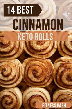 14 Best Keto Cinnamon Rolls Recipe Ever! - Fitness Bash Sweet Keto Breakfast, Keto Cinnamon Roll, Cinnamon Roll Recipes, Easy Cinnamon Rolls, Healthy Cinnamon Rolls, Keto Cinnamon, Keto Cinnamon Rolls, Sugar Free Baking