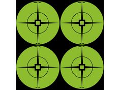 four green circles with an arrow in the center on a black background, each containing three different arrows