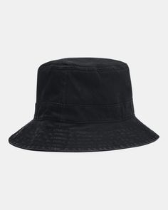 Washed cotton twill fabric for a soft, comfortable fit & feel Black Cotton Hat One Size Fits Most, Black Cotton Hat, One Size Fits Most, Black Cotton Hat One Size, Black Cotton Hat For Summer, Cotton Hats With Short Brim, Black Cotton Summer Hat, Summer Black Cotton Hat, Summer Cotton Hat In Black, Casual Wide Brim Cotton Bucket Hat