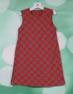 EUC Rags Land Vintage girls red and green plaid dress size 5. Features: Buttons up the back Rounded collar 25" length Items are from a pet and smoke free home. Please visit my store for more new and used quality name brand clothing. For multiple shipping please email me for a revised shipping invoice before you pay. INTERNATIONAL SHIPPING: Please email me for a price before you pay. Plaid A Line Dress, Vintage Christmas Outfits, Green Plaid Outfit, Calming Pictures, Green Plaid Dress, Vintage Girls Clothes, Plaid Outfits, Girls Red, March 2024