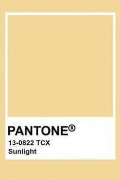 pantone's sunlight yellow paint is shown in the color, which has been used