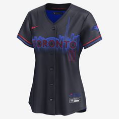 Inspired by the on-field uniforms of the Toronto Blue Jays, this Bo Bichette City Connect Jersey showcases a special design with twill details that display pride for your team’s home. The sweat-wicking, double-knit mesh fabric helps provide a breathable, comfortable feel on game day. Rugby Cleats, George Springer, Vladimir Guerrero, Street Hockey, Tennis Team, All Nba Teams, Biking Outfit, Wrestling Shoes, Knit Mesh