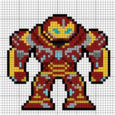 a pixellated image of iron man from the avengers movie