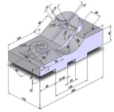 an image of a drawing of a machine with the measurements and parts shown below it