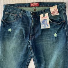 These Men’s Arizona Jeans Are Brand New And Never Even Tried On. Size 36x32 They’re Slim Straight Fit And Look Great. A Dark Blue Color With A Light Greenish Tint! Black Jeans Men, Distressed Denim Jeans, Dark Blue Color, Straight Fit Jeans, Arizona Jeans, Slim Straight Jeans, Distressed Denim, Jeans Dress, Straight Jeans