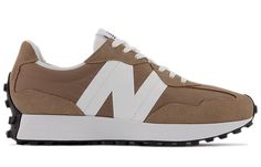 New Balance 327 'Mushroom' MS327LK1 New Balance Shoes 327, Tan Tennis Shoes, New Balance Brown, Dunk Low Nike, New Balance 327, Marathon Running Shoes, Brown Women, Nike Air Vapormax, Running Shoes Sneakers