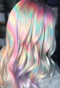 53 Magical Holographic Hair Color Ideas to Embrace the Pastel Rainbow