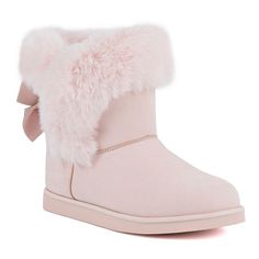 Step into cozy style with these Juicy Couture Krazey Kute Women's Winter Boots.Click this FOOTWEAR GUIDE to find the perfect fit and more! Step into cozy style with these Juicy Couture Krazey Kute Women's Winter Boots. Click this FOOTWEAR GUIDE to find the perfect fit and more! FEATURES Bow accent Soft faux fur cuffDETAILS Microsuede upper Faux fur lining TPR outsole Round toe Pull-on Foam footbed 6.25 in. shaft 14 in. circumference Spot clean Imported Size: 7. Color: Blush. Gender: female. Age Pink Christmas Wishlist, Dollette Shoes, Cute Boots For Women, Pink Winter Boots, Juicy Couture Boots, Fits For Winter, Women's Winter Boots, Bday Wishlist, Xmas Wishlist