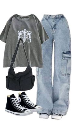 Aesthetic Fall Outfits, Aesthetic Fall Outfit, Fall Outfits Aesthetic, Baggy Outfit Ideas, School Outfit Ideas, Fall Outfits For School, Casual College Outfits, Casual Preppy Outfits, Outfit Inspo Casual