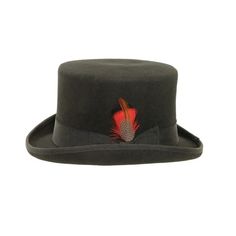 majestic top hat side view White Carriage, Ribbon Feather, American Hat Makers, True Gentleman, Timeless Symbol, Wool Top, Dapper Gentleman, Hat Band, Top Hat