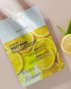 Lemon sheet mask Vitamin C Mask, Fragrance Photography, Glowing Complexion, Dark Spots, Skin Tone, Vitamin C, Skin Tones