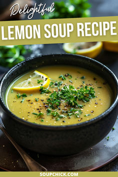 LEMON SOUP RECIPE Greek Lemon Soup Authentic, Mediterranean Diet Recipes Dinners, Cycle Syncing, Cup Of Soup, Gluten Free Grains, Mediterranean Cuisine, Gluten Free Pasta