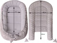 an image of a baby crib with measurements